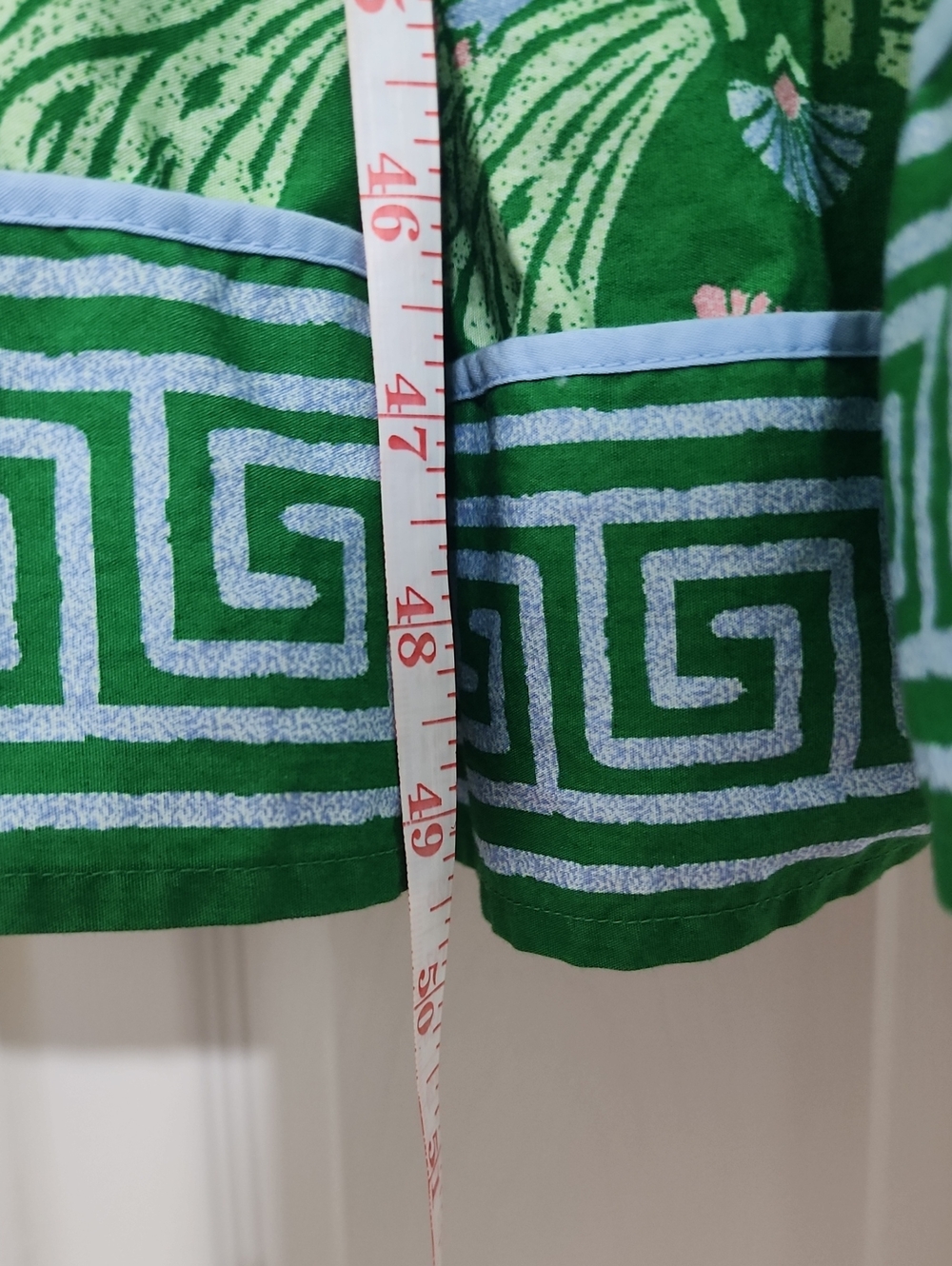 Crown And Ivy Green And Blue Print Dress Size L - Picture 9 of 12